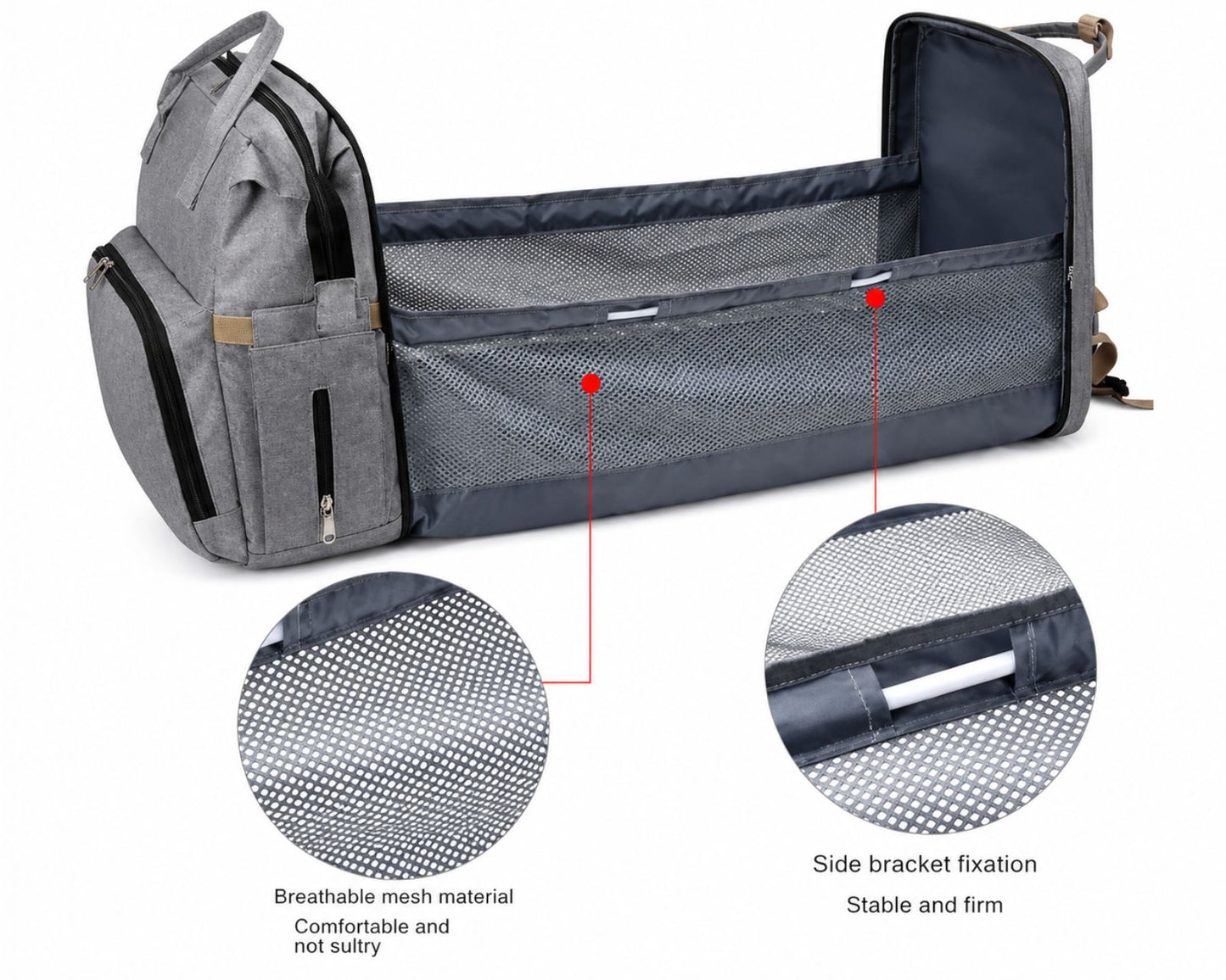 NestCarry™ Travel Diaper Backpack