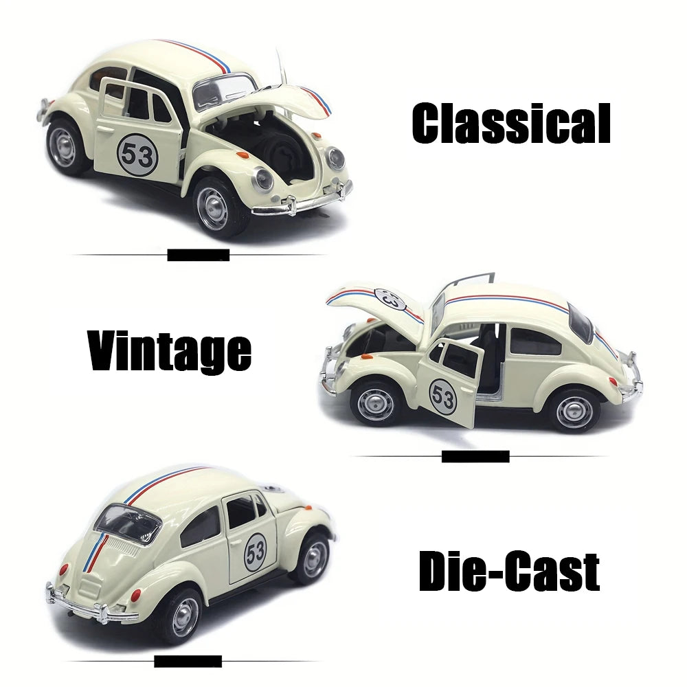 Voiture miniature vintage en alliage à l'échelle 1:32 pour enfants