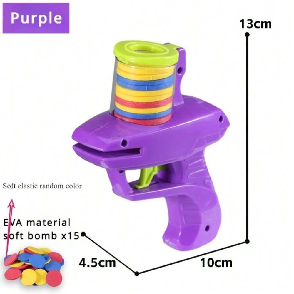 Lanceur de disques en mousse pour enfants, à utiliser à l'intérieur comme à l'extérieur
