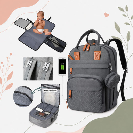 LumiNest™ Baby Diaper Backpack