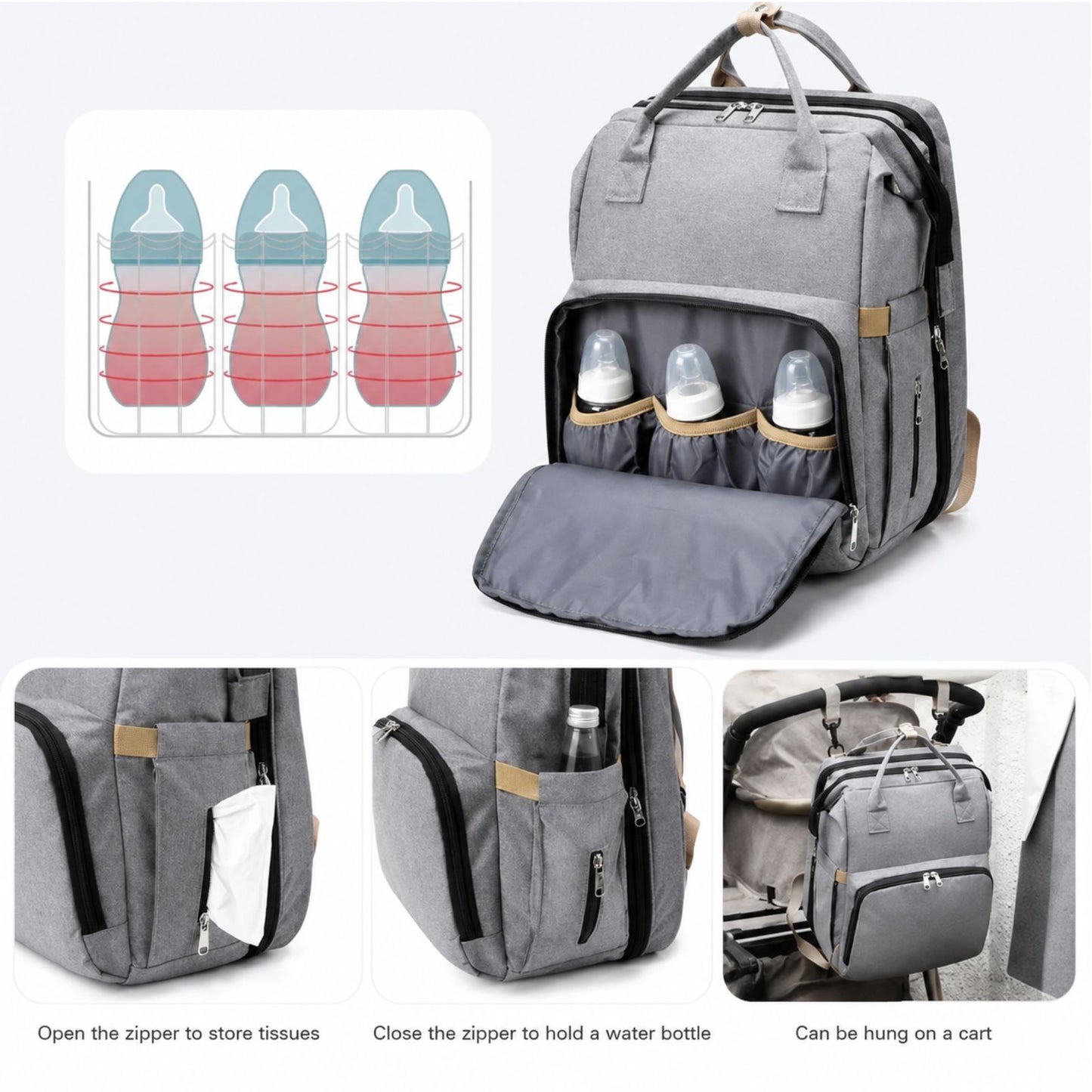 NestCarry™ Travel Diaper Backpack