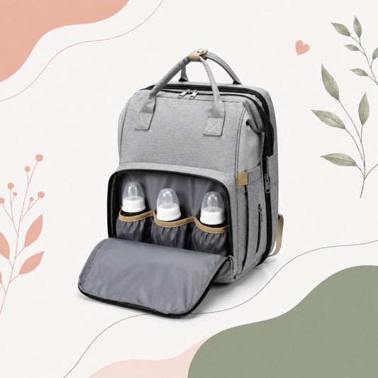 NestCarry™ Travel Diaper Backpack ideal for family vacations and airport travel