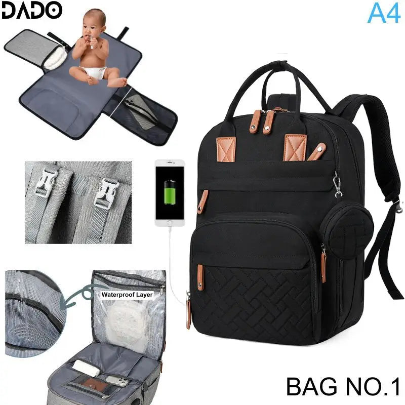 LumiNest™ Baby Diaper Backpack
