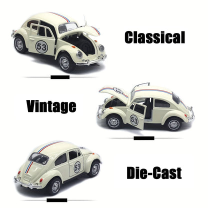 Voiture miniature vintage en alliage à l'échelle 1:32 pour enfants