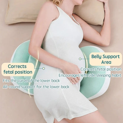 Almohada de apoyo para espalda y vientre SerenaNest™ para embarazadas
