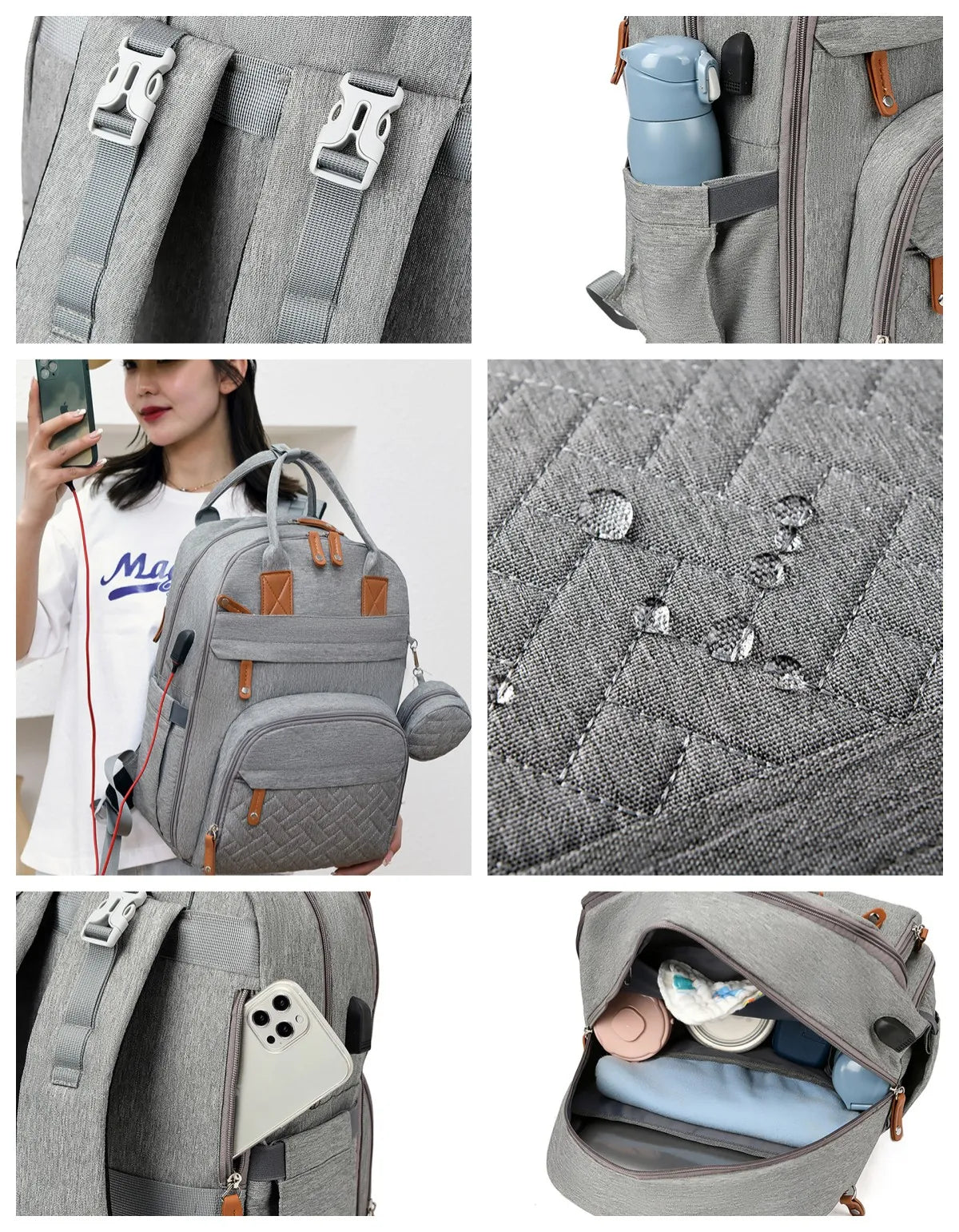 LumiNest™ Baby Diaper Backpack
