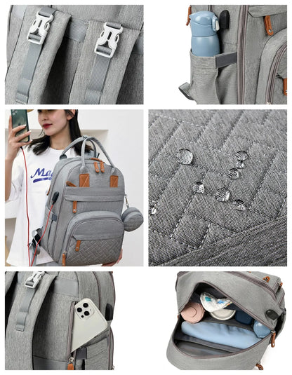 LumiNest™ Baby Diaper Backpack