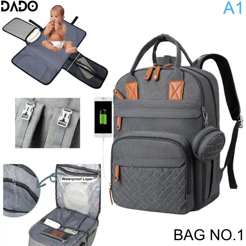 LumiNest™ Baby Diaper Backpack