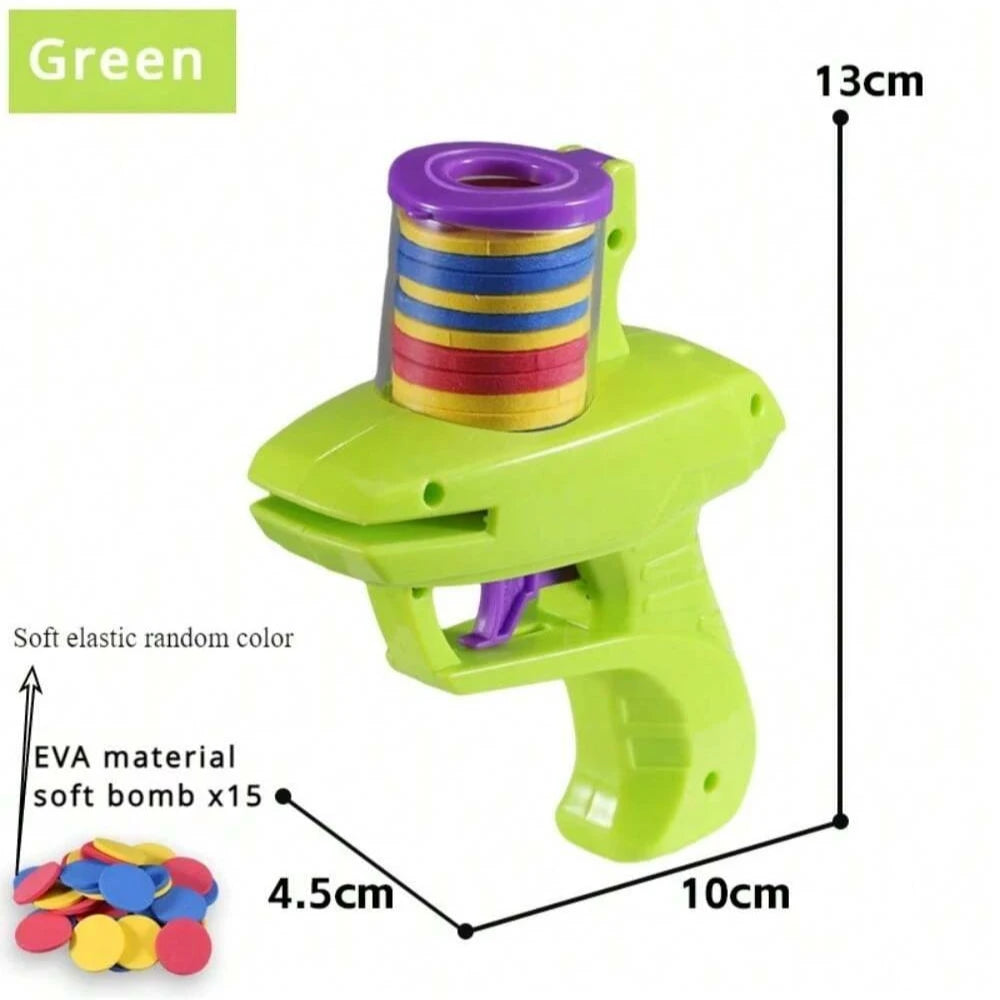 Lanceur de disques en mousse pour enfants, à utiliser à l'intérieur comme à l'extérieur