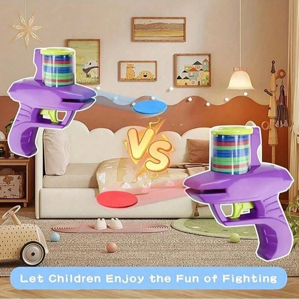 Lanceur de disques en mousse pour enfants, à utiliser à l'intérieur comme à l'extérieur