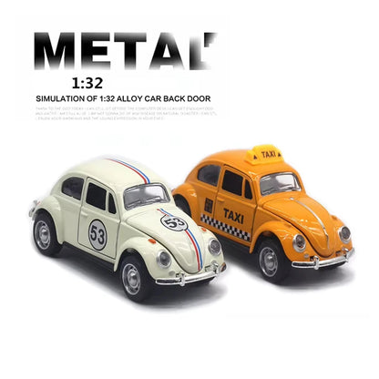 Voiture miniature vintage en alliage à l'échelle 1:32 pour enfants