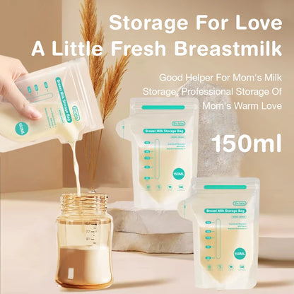 PureNest™ milk storage bags designed to prevent leaks and spills