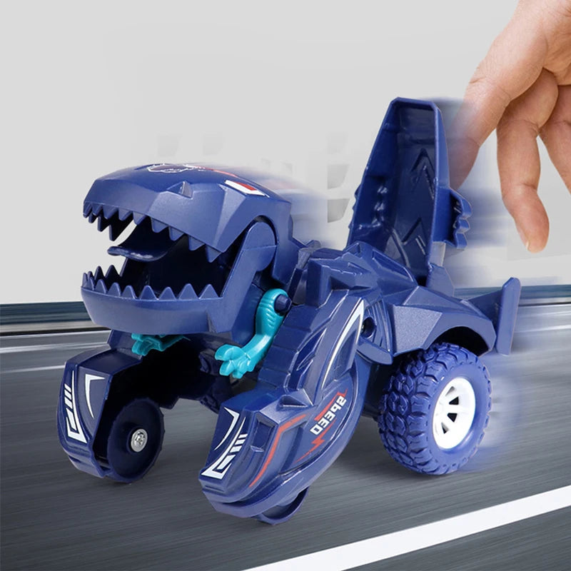 Regalo de coche de dinosaurio de transformación automática para niños