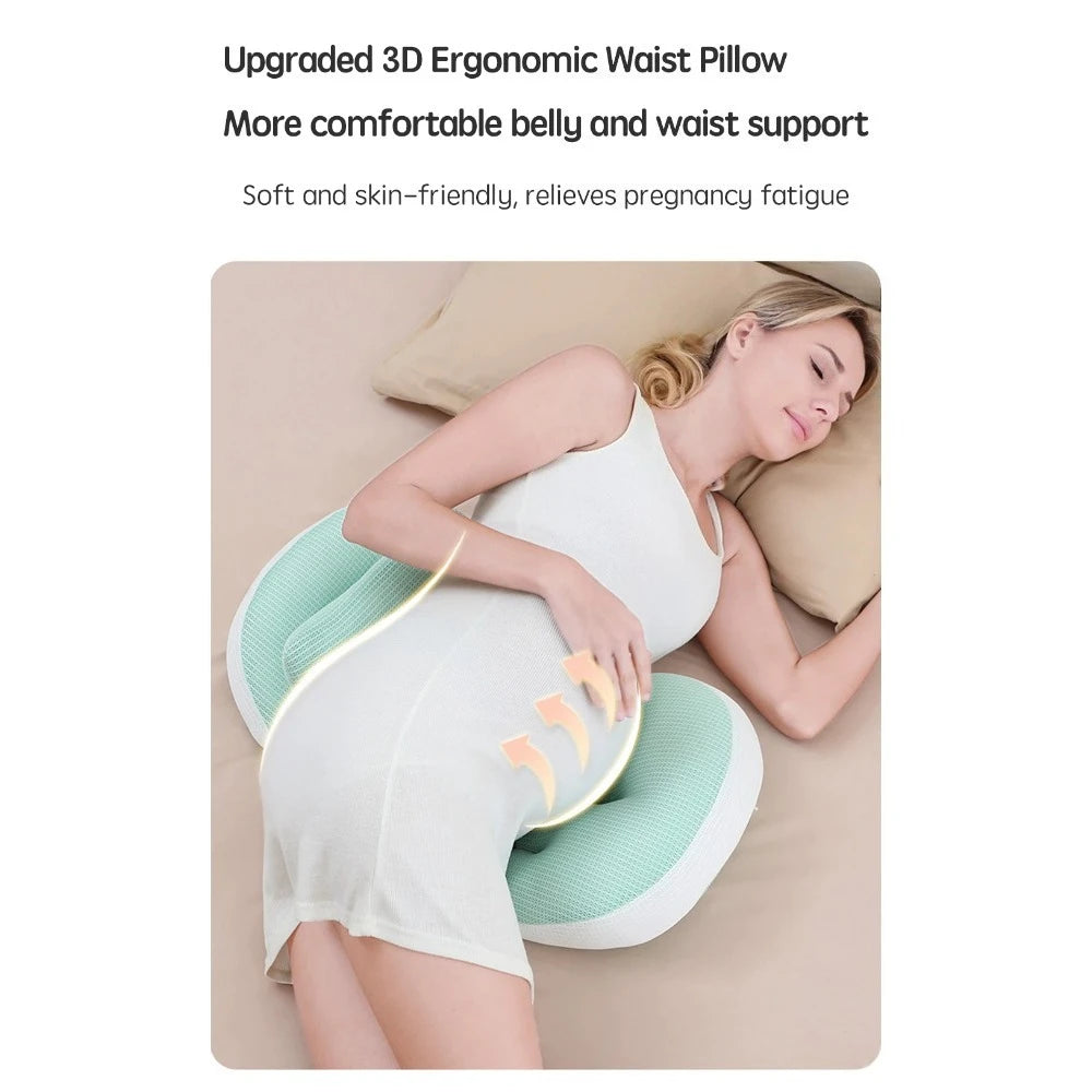 Almohada de apoyo para espalda y vientre SerenaNest™ para embarazadas