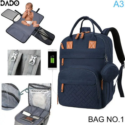 LumiNest™ Baby Diaper Backpack