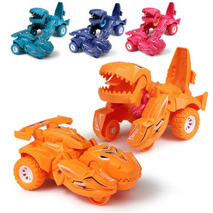 Regalo de coche de dinosaurio de transformación automática para niños