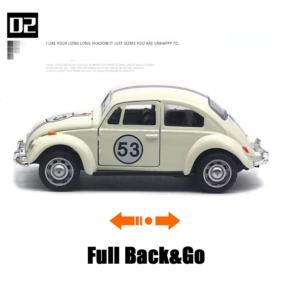 Voiture miniature vintage en alliage à l'échelle 1:32 pour enfants