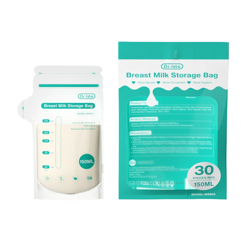 PureNest™ breast milk storage bags with BPA-free food-grade materials