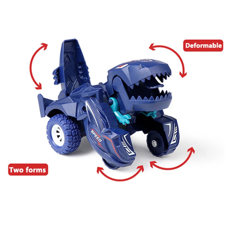 Regalo de coche de dinosaurio de transformación automática para niños