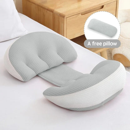 Almohada de apoyo para espalda y vientre SerenaNest™ para embarazadas