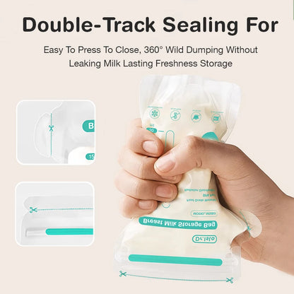 PureNest™ space-saving breast milk storage bags for modern moms