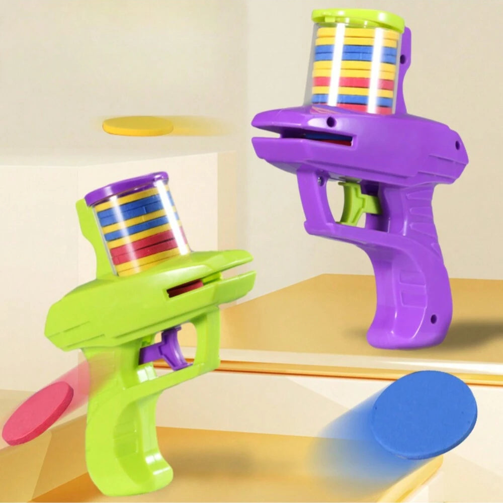 Lanceur de disques en mousse pour enfants, à utiliser à l'intérieur comme à l'extérieur