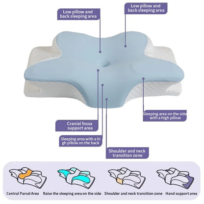 SerenaSleep™ Butterfly Memory Foam Cervical Pillow