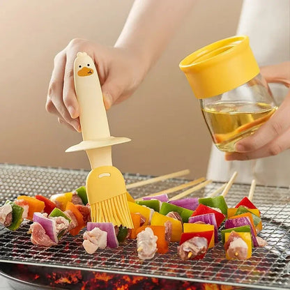 Flacon à pinceau à huile anti-goutte – Outil de cuisine facile