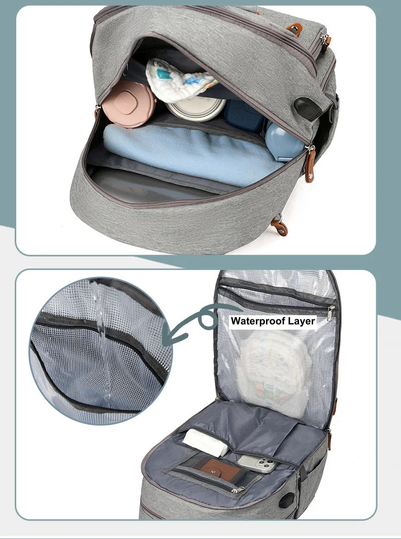 LumiNest™ Baby Diaper Backpack