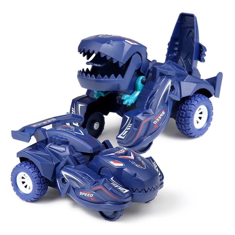 Regalo de coche de dinosaurio de transformación automática para niños