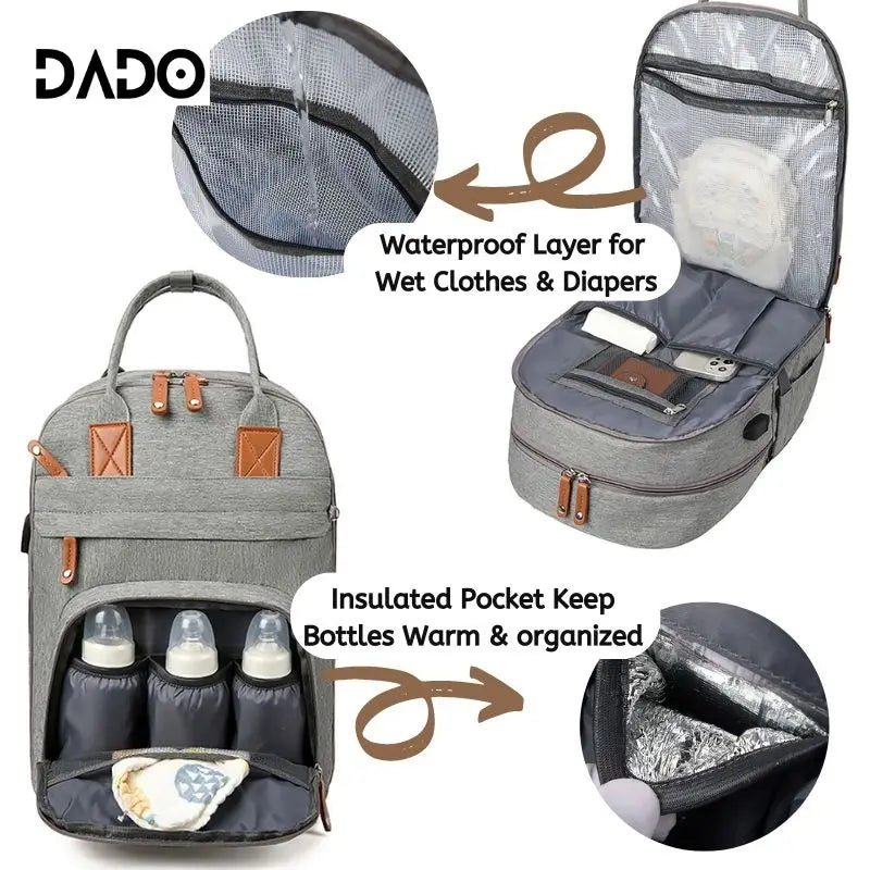LumiNest™ Baby Diaper Backpack