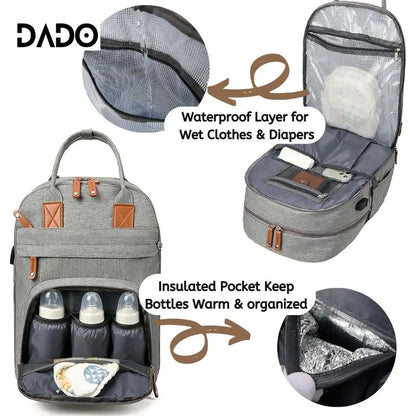 LumiNest™ Baby Diaper Backpack