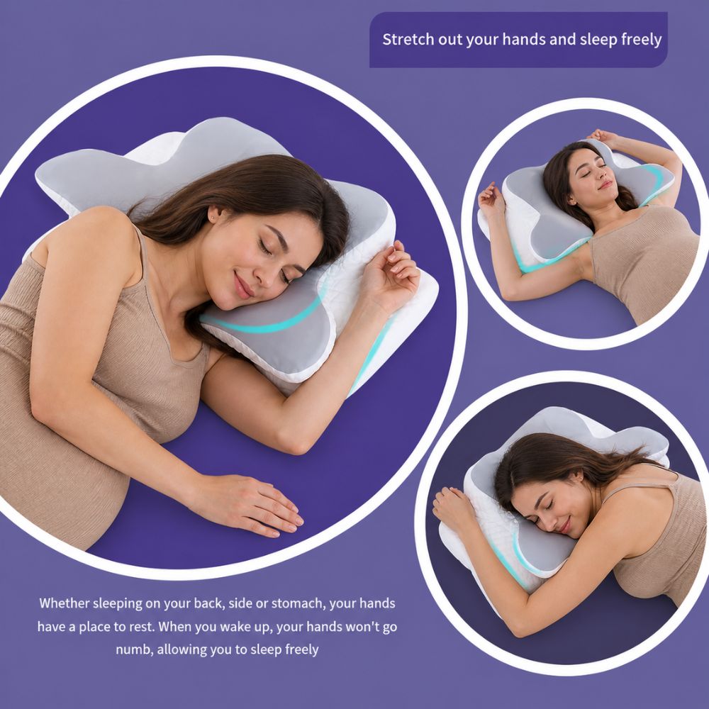 SerenaSleep™ Butterfly Memory Foam Cervical Pillow